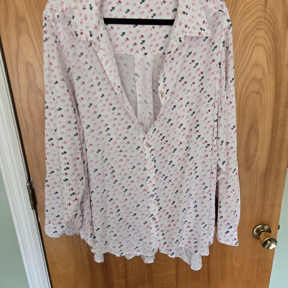 Jane and Delancey Multicolor Printed Button-Down Shirt